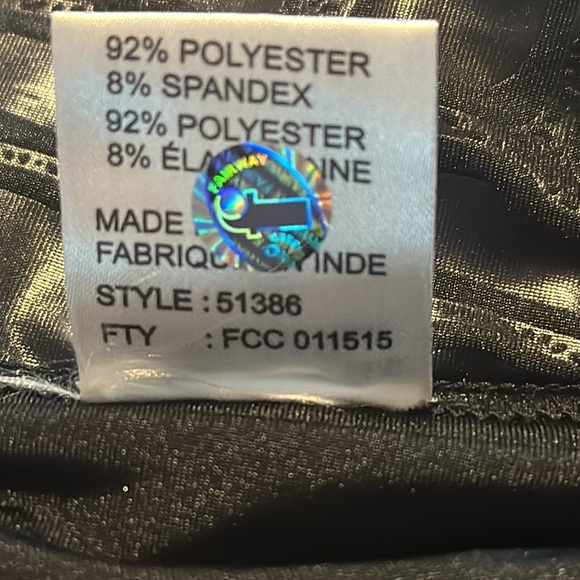 Women’s Jamie Sadock Black Embossed Polyester & Spandex Golf Skort Size Medium - Picture 9 of 9